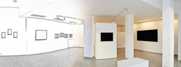 Рисунок и планируемая галерея
