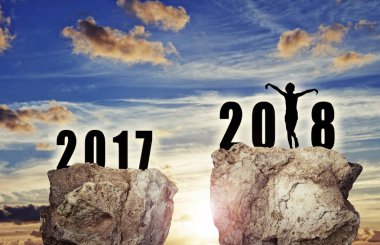 arka plan için yeni yıl 2018