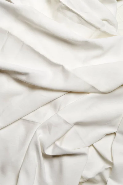 Textured white crumpled sheets — Stock Photo, Image