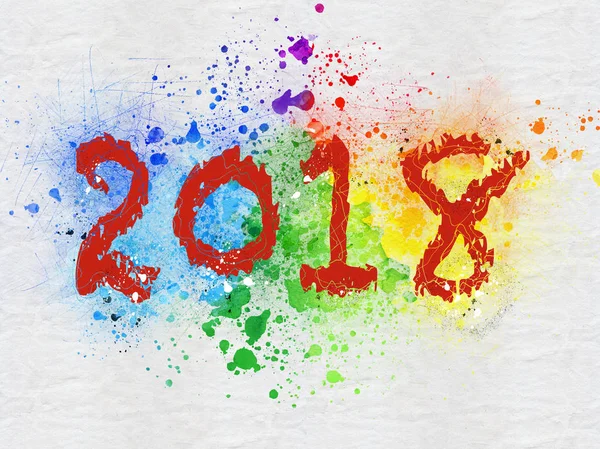 Patlama renk için yeni yıl 2018