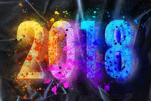 Patlama renk için yeni yıl 2018