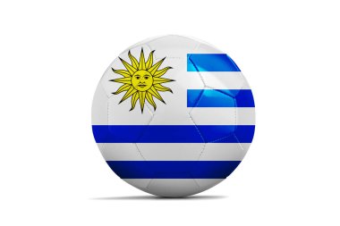 Takım bayrağı, Rusya 2018 futbol topu. Uruguay