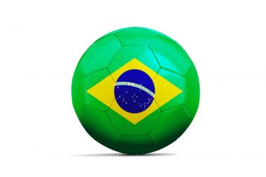 Takım bayrağı, Rusya 2018 futbol topu. Brezilya