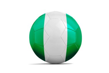 Takım bayrağı, Rusya 2018 futbol topu. Nijerya