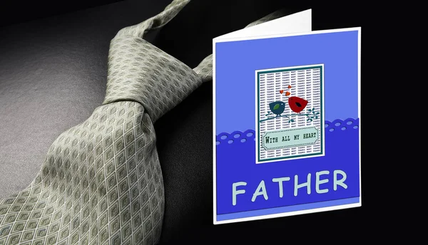 Tarjeta de felicitación para el día del padre o cualquier otro —  Fotos de Stock