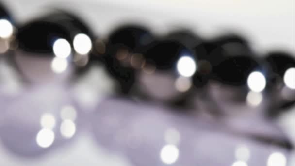 One Red Metal Ball Stand Out Crowd Stock Video