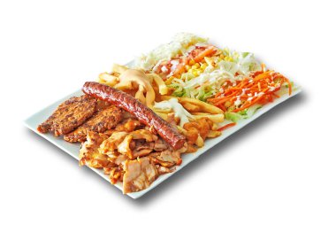  Fast food çerezi ve patates kızartması. Her aperatifin kırpma yolu vardır