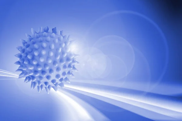 Streszczenie Prędkość Ruchu Wirus Korony Wersji Niebieskiej — Zdjęcie stockowe