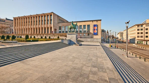 Brüssel Belgien April 2020 Der Mont Des Arts Brüssel Ohne — Stockfoto