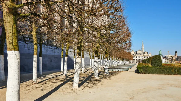 Bryssel Den April 2020 Mont Des Arts Bryssel Utan Några — Stockfoto