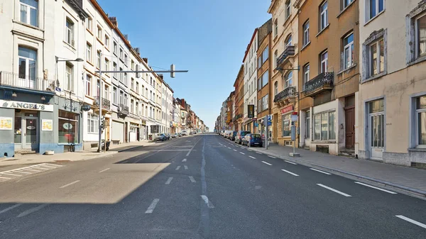 Brussels Belgium April 2020 Causeway Leuven Brussels Any People Car — Stock Photo, Image
