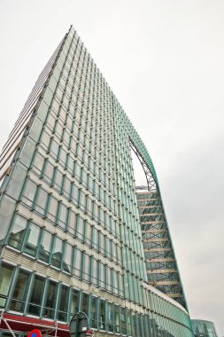 Brüksel, Belçika - 19 Nisan 2020: Şarlman Binası, Brüksel 'in Avrupa Mahallesi.