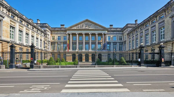 Bryssel Den April 2020 Lagens Gata Och Den Kungliga Parken — Stockfoto