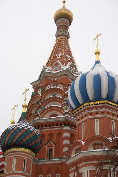 Catedral Basílio Praça Vermelha Moscou — Fotografia de Stock