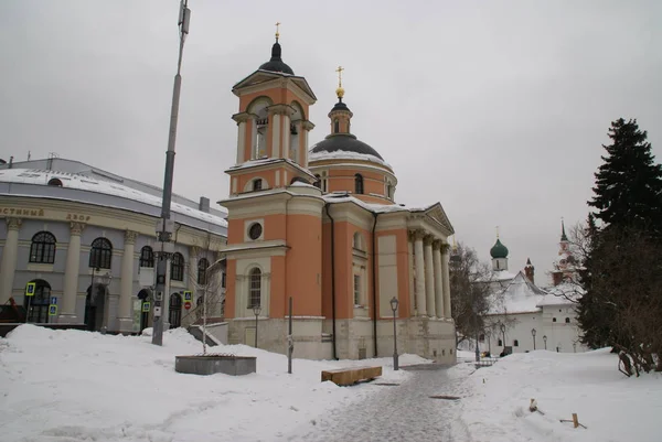 Gamla Ortodoxa Kyrkan Centrala Moskva Zaryadye Park — Stockfoto