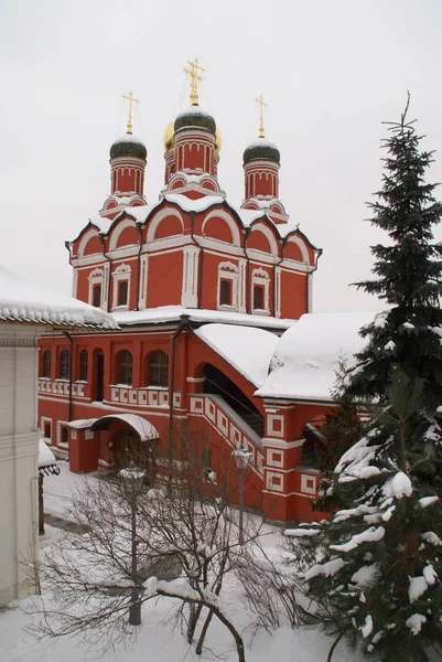 Gamla Ortodoxa Kyrkan Centrala Moskva Zaryadye Park — Stockfoto