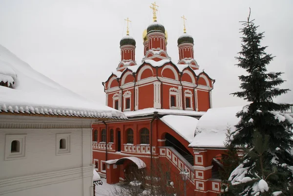 Gamla Ortodoxa Kyrkan Centrala Moskva Zaryadye Park — Stockfoto