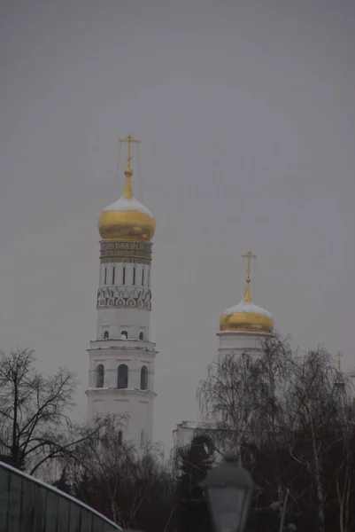 Oude Orthodoxe Kerk Het Centrum Van Moskou Zaryadye Park — Stockfoto