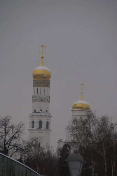 Gamla Ortodoxa Kyrkan Centrala Moskva Zaryadye Park — Stockfoto