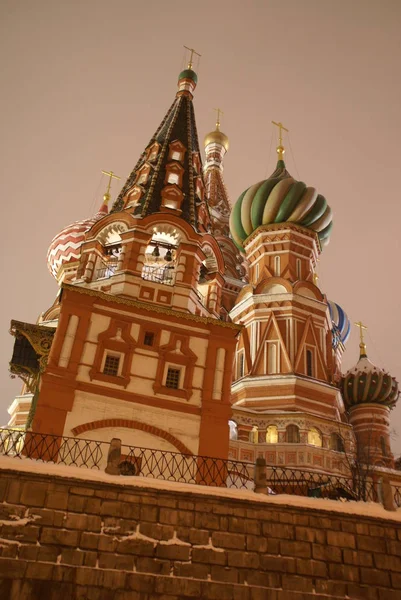 Basilikum Kathedrale Auf Dem Roten Platz Moskau — Stockfoto