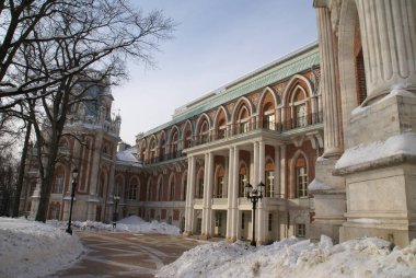 Grand Palace Tsaritsyno rezerv, Moskova, Rusya Federasyonu. Catherine büyük köşkü