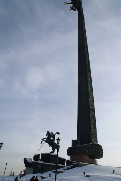 Monumento Victoria Poklonnaya Gora Moscú Erigido Honor Victoria Sobre Fascismo —  Fotos de Stock