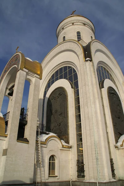 莫斯科 英雄的教堂 Kutuzov Avenue Poklonnaya Gora — 图库照片