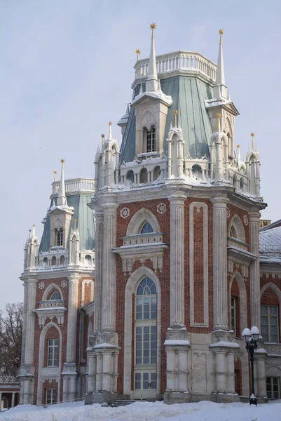 Grand Palace Tsaritsyno Rezerv Moskova Rusya Federasyonu Catherine Büyük Köşkü — Stok fotoğraf