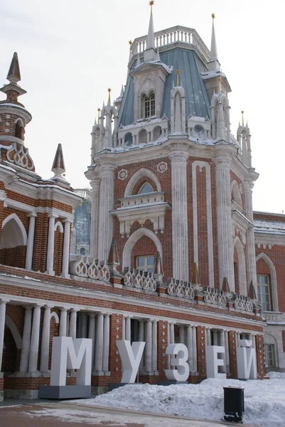 Grand Palace Tsaritsyno Rezerv Moskova Rusya Federasyonu Catherine Büyük Köşkü — Stok fotoğraf