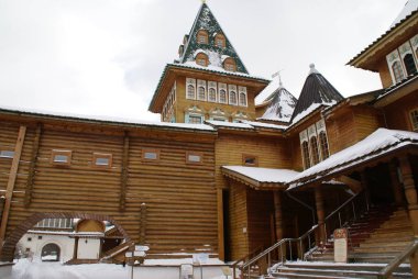 Palace, Çar Alexei Mikhailovich ahşap Kraliyet Sarayı. Moskova