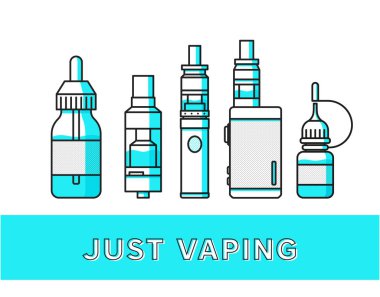Vaping simgeler koleksiyonu