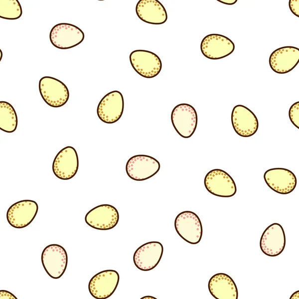 Huevos de Pascua - patrón sin costuras — Vector de stock