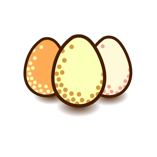 Three eggs icon — Stock Vector