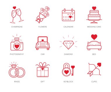 Düğün Icons set