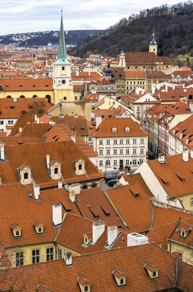 Dächer der Stadt Prag Tschechische Republik — Stockfoto