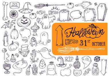 Cadılar Bayramı gecesi doodles