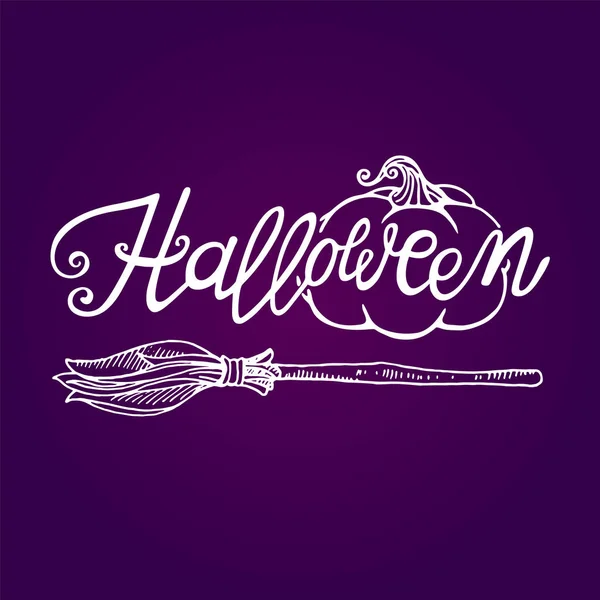 Logo lettering Halloween — Vettoriale Stock