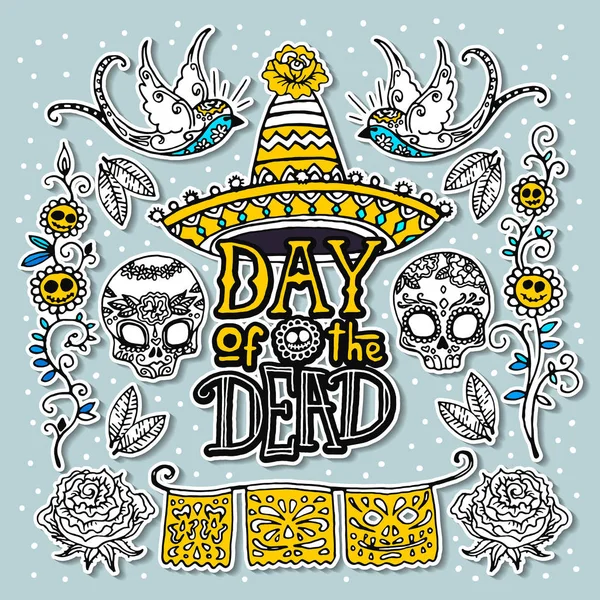 Modelo de Design Day of the Dead — Vetor de Stock