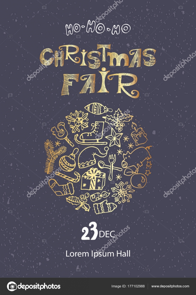 Christmas Fair Poster Template Stock Vector C Nevada31
