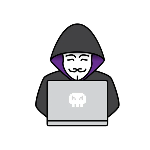 Icône de Hacker — Image vectorielle