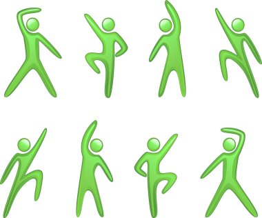 sopa rakam yeşil streç