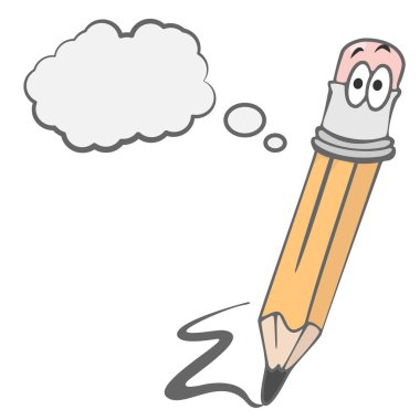 Diyor ki komik bir kalem çizimi