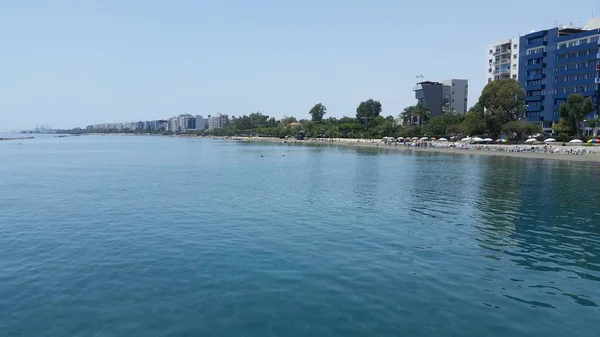 Het strand van Limassol-Cyprus — Stockfoto