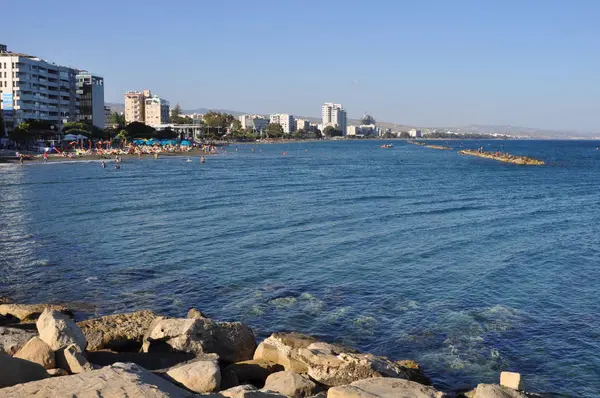 Limassol stranden — Stockfoto