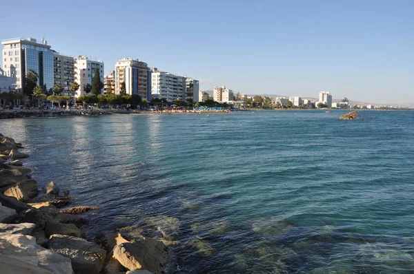 A praia de Limassol — Fotografia de Stock