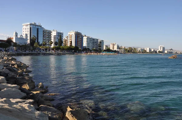 A praia de Limassol — Fotografia de Stock