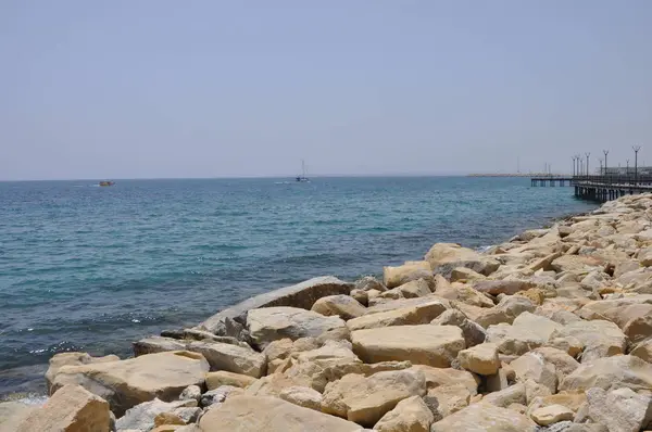 Limassol Beach Kypr — Stock fotografie