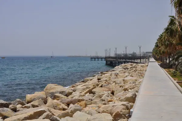 Limasol Beach Kıbrıs — Stok fotoğraf