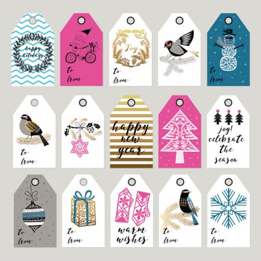 Etiketler tebrik kış kümesi