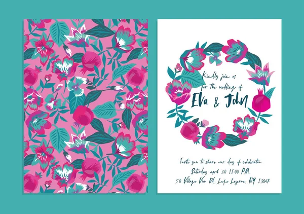 Invitation Illustration Vectorielle Fond Tropical Illustration De Stock